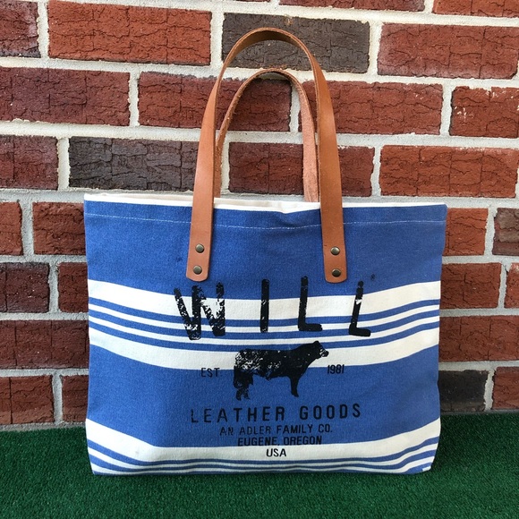 Will Leather Goods Handbags - NWOT WILL Leather Goods Classic Canvas Tote